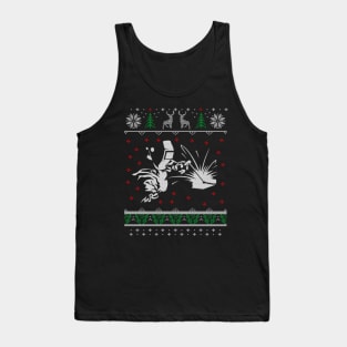 Ugly Merry Christmas Sweater Tank Top